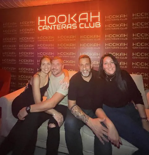 People networking at the club